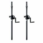 K&M tussenpaal (21340) M20 wind-up SET 2x (verstelbaar hoogte: 92 tot 152 cm)