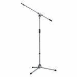 K&M 21060 Microfoon statief soft-touch grijs (hoog)