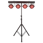 Par balk 4x Showtec Power Spot 9 Q6 Tour RGBWAUV