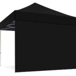 Zijwand GESLOTEN tbv Easy up tent 400x400 cm zwart