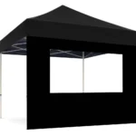Zijwand RAAM tbv Easy up tent 300x300 cm zwart