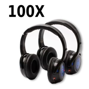 Silent Disco koptelefoon set (100x)