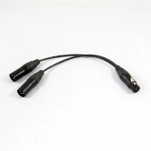 Verloopkabel 1x XLR Female -> 2x XLR Male (1,5 meter)
