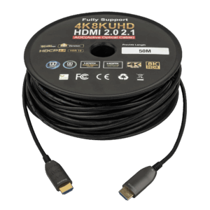 Glasvezelkabel HDMI 2.1 AOC 8K haspel (50 meter)