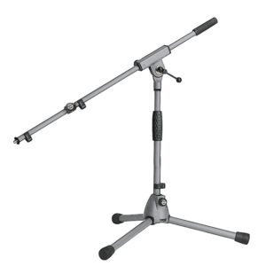 K&M 25900 Microfoon statief soft-touch grijs (laag)