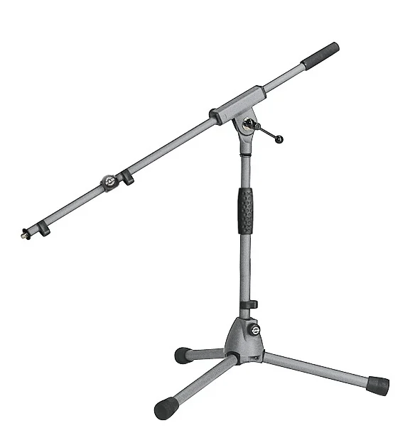 K&M 25900 Microfoon statief soft-touch grijs (laag)