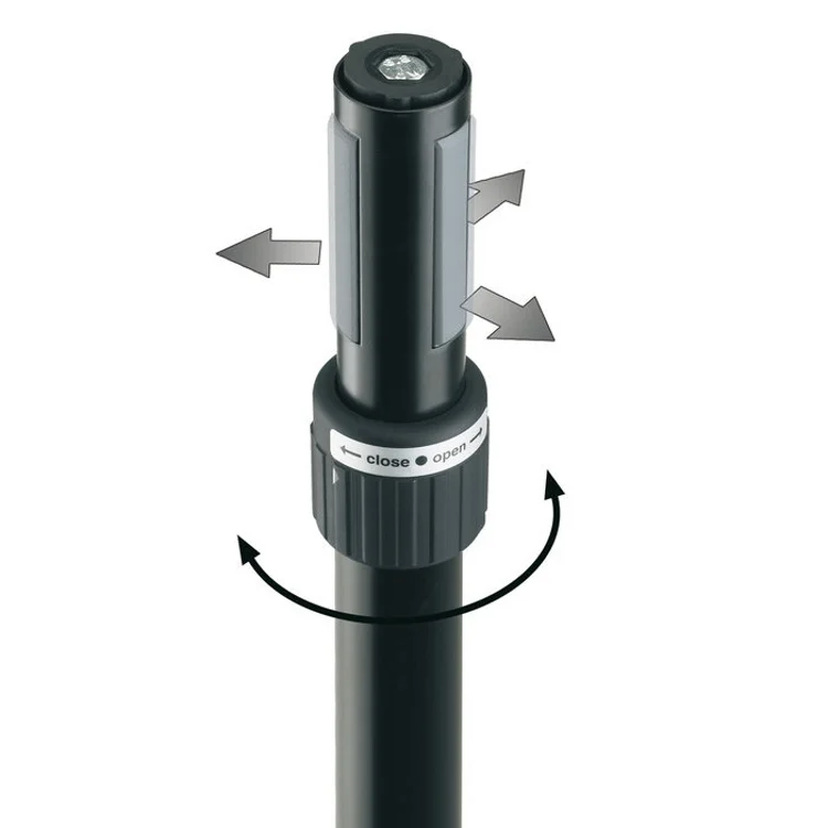 K&M tussenpaal (21340) M20 wind-up (verstelbaar hoogte: 92 tot 152 cm) - Afbeelding 2