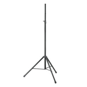 K&M lichtstatief (24630) met spigot adapter (66350) zwart (max. 290 cm hoogte)