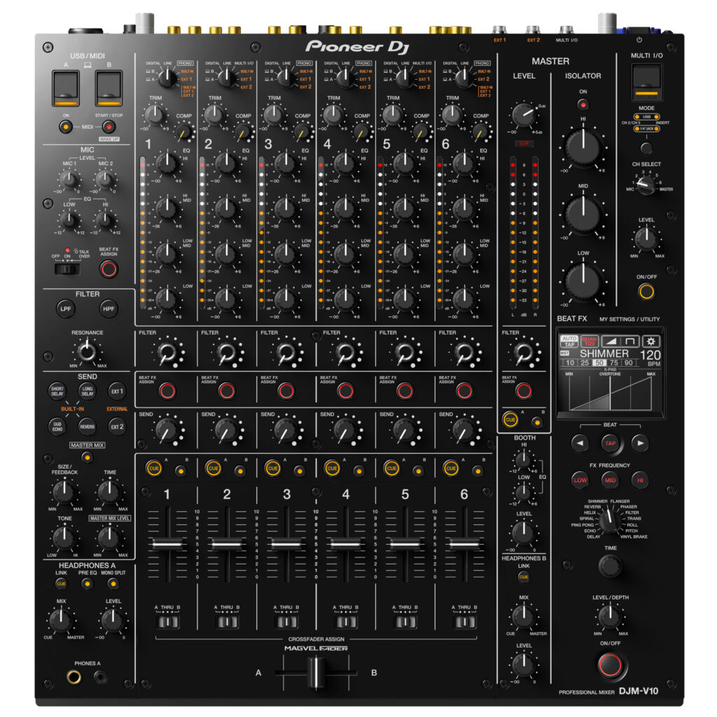 Pioneer DJM-V10 (short fader) Mengpaneel