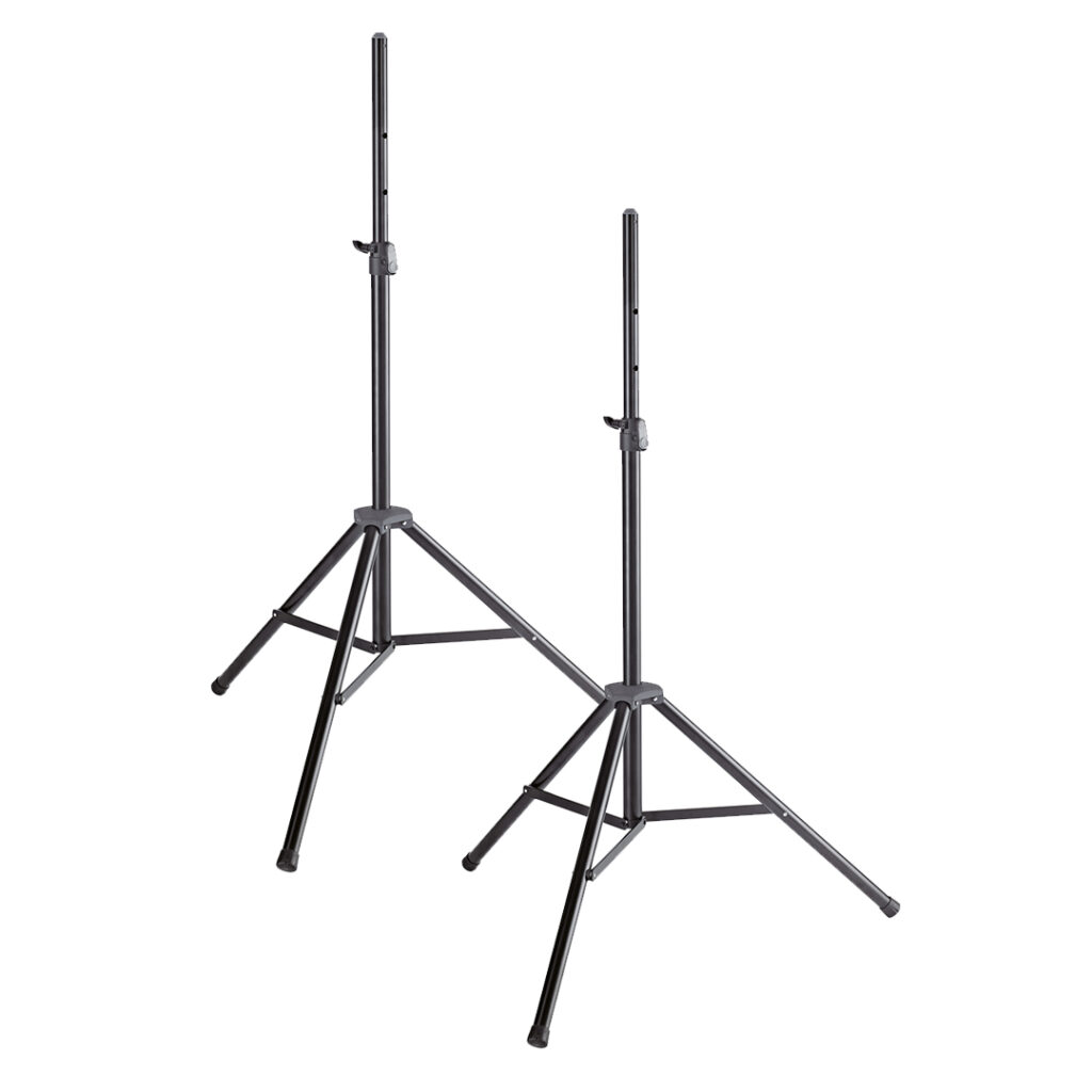 K&M luidsprekerstatieven (21435) SET 2x statief+draagtas zwart
