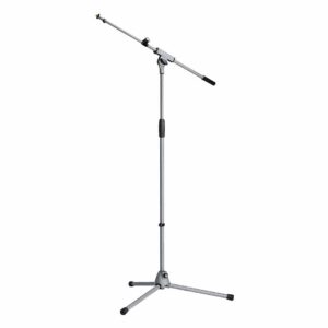 K&M 21080 Microfoon statief soft-touch grijs (standaard)