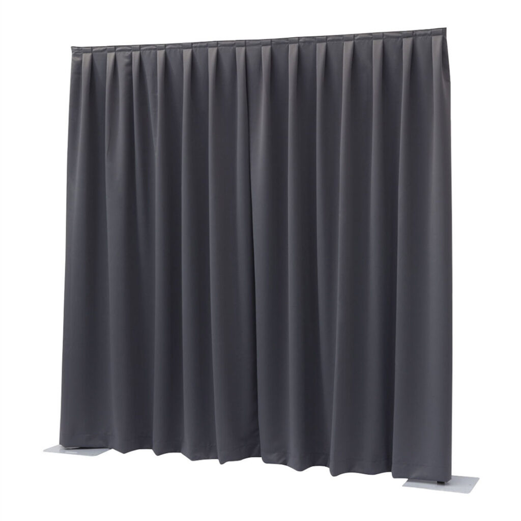 Pipe & Drape set zwart (per strekende 3 meter en tot max. 450 cm hoogte)