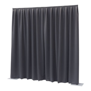 Pipe & Drape set zwart (per strekende 3 meter en tot max. 450 cm hoogte)