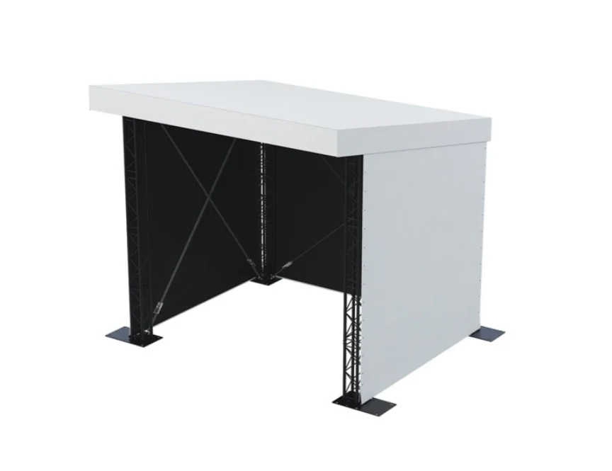 Mini Flat Roof (Prolyte) 4x4 meter Grijs/Zwart overkapping