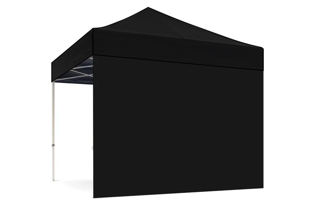 Zijwand GESLOTEN tbv Easy up tent 400x400 cm zwart
