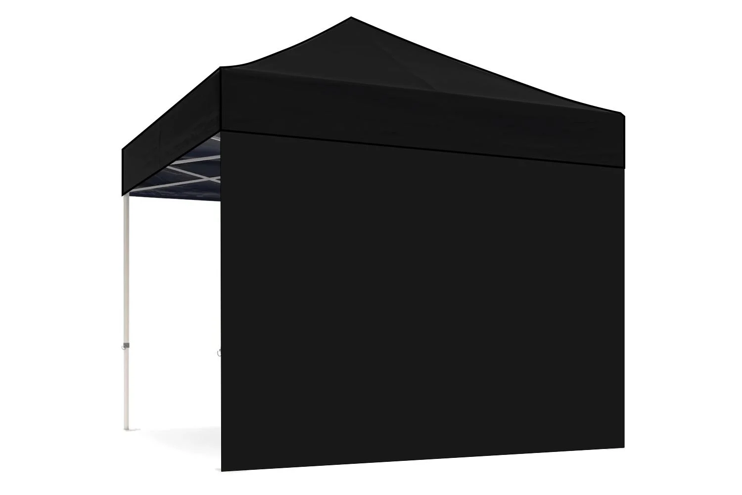 Zijwand GESLOTEN tbv Easy up tent 400x400 cm zwart