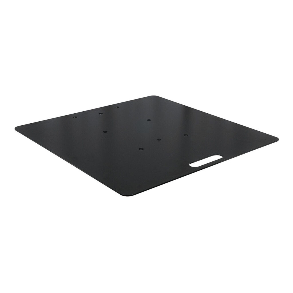 Wentex Baseplate 80x80 cm zwart met Prolyte half spigotten