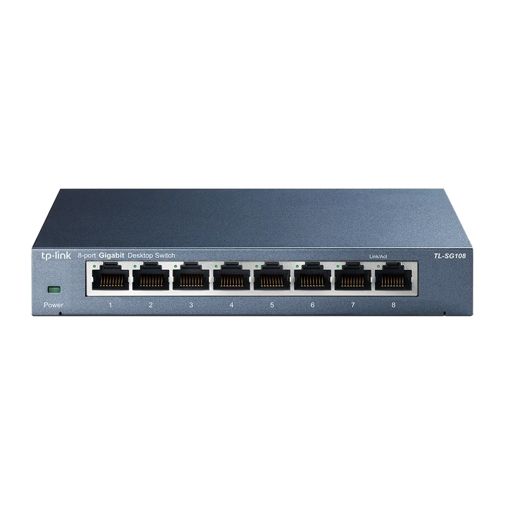 TP LINK 8-poort switch TL-SG108 1000 Mbps