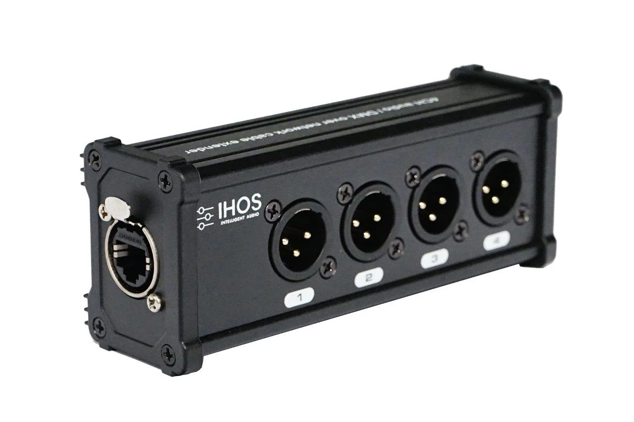 IHOS Verloopblok 4x XLR Male Ethercon