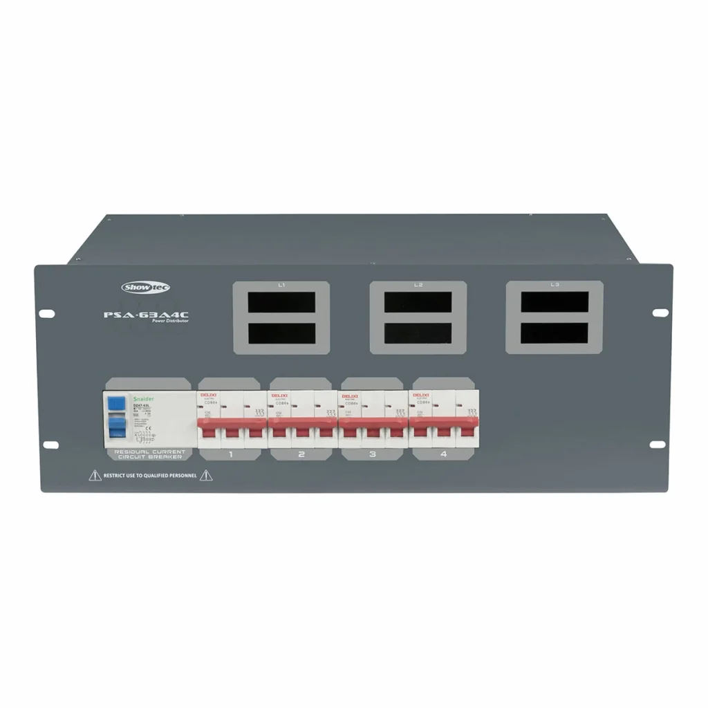 63A krachtstroomverdeler / distro Showtec PSA-63A4C