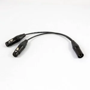 Verloopkabel 1x XLR Male -> 2x XLR Female (1,5 meter)