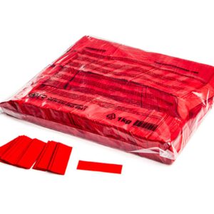 MAGICFX Confetti Rectangle 55x17mm BIODEGRADABLE Red (1 kg)