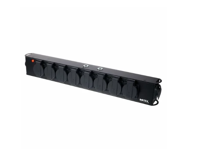 SET DJ BOOTH Stekkerblok 8-weg 230V IP44 Botex