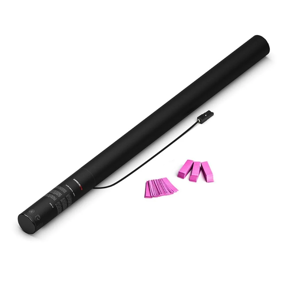 MAGICFX Electric Cannon (80 cm) Confetti Rectangles 55x17mm BIODEGRADABLE Pink