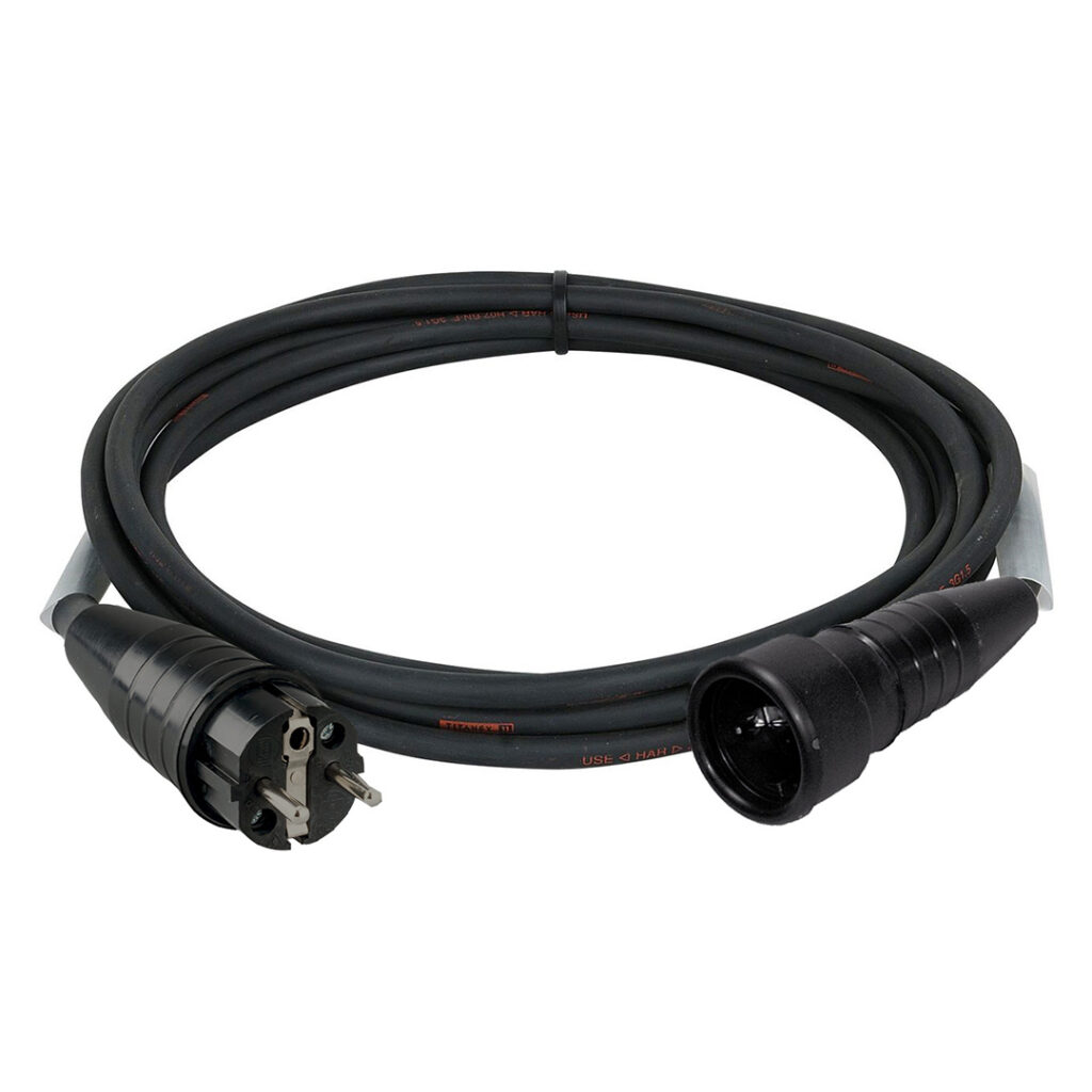 Schuko 230V verlengkabel (3 meter) IP44