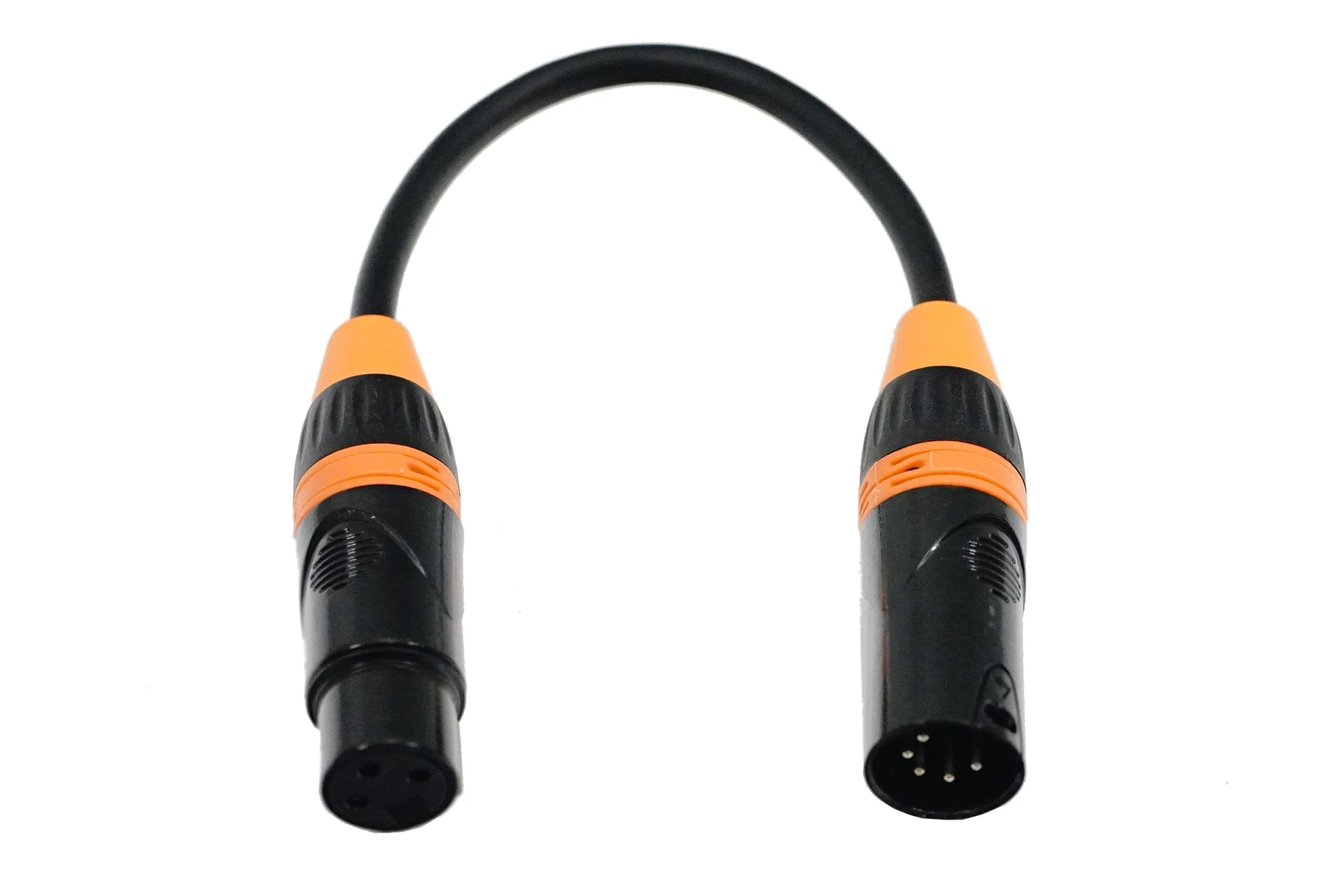 Verloopkabel XLR 5-polig male naar XLR 3-polig female (20 cm)