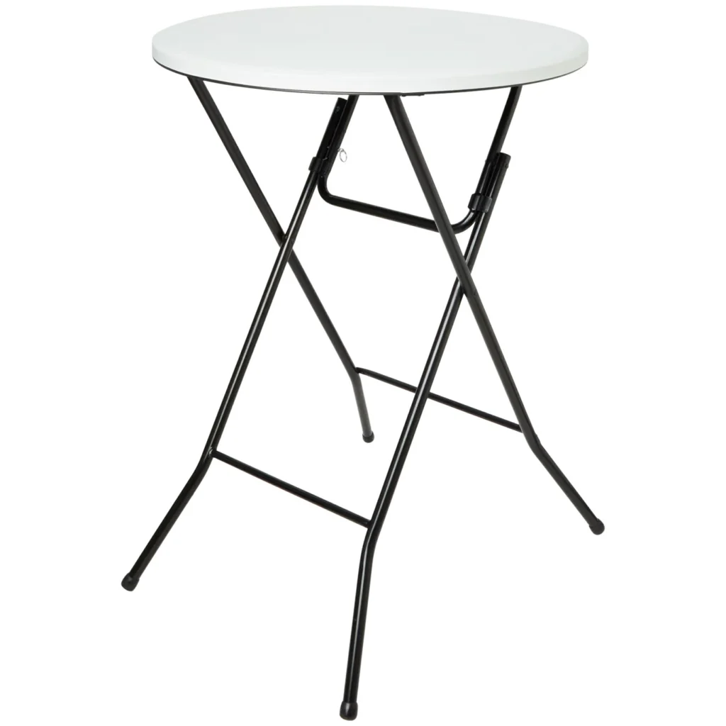Statafel WIT of ZWART (Ø80x110)